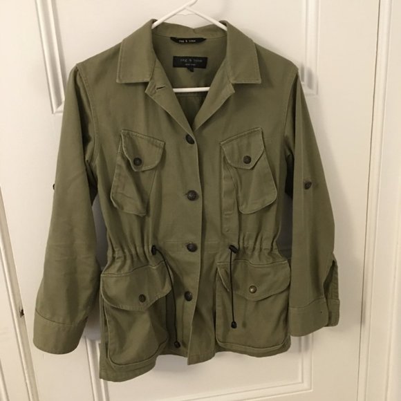 Rag & Bone Cotton Ohara Field Jacket, Size 00 - Picture 1 of 3